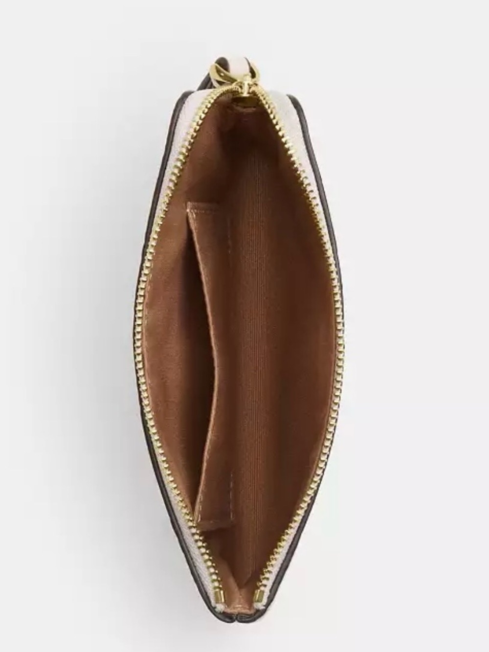 Coach White Cherry Print Wristlet with Gold Logo - Picture 2 of 6